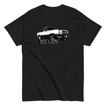 First Gen Two-Tone 4X4 Truck T-Shirt-In-Black-From Aggressive Thread